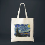 Bolsa Tote Van Gogh * noite estrelado<br><div class="desc">A noite estrelado por Van Gogh. Visite por favor minha loja para um design mais interessante e uma mais escolha da cor. =>     zazzle.com/iwheels*</div>