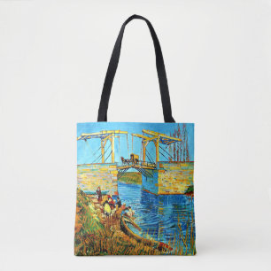 Bolsa Tote Van Gogh - Ponte Langlois em Arles com Mulheres