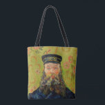 Bolsa Tote Van Gogh Postman. Retrato impressionismo<br><div class="desc">Van Gogh "The Postman (Joseph Roulin)" na bolsa.</div>