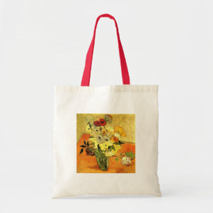 Bolsa Tote Van Gogh que pinta videiras lunáticas das flores