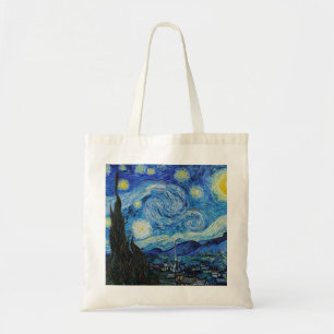 Bolsa Tote Van Gogh Starry Night. Impressionismo arte de vint