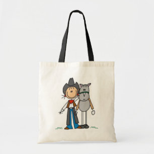 Bolsa Tote Vaqueira & Cavalo em forma de palito