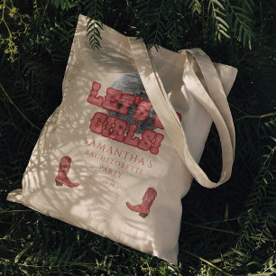 Bolsa Tote Vaqueira Disco Vamos Garotas Festa de Despedida de