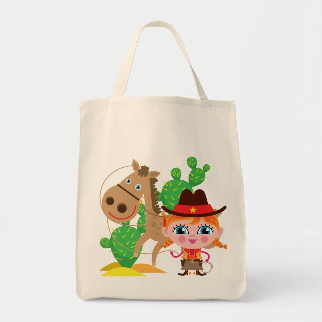 Bolsa Tote Vaqueira e cavalo (Frente)