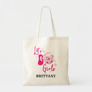 Bolsa Tote Vaqueira Rosa Personalizada Vamos Meninas