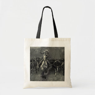 Bolsa Tote Vaqueiros Antigos, Uma Estampida de Frederic Remin
