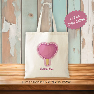 Bolsa Tote Vara do sorvete do coração