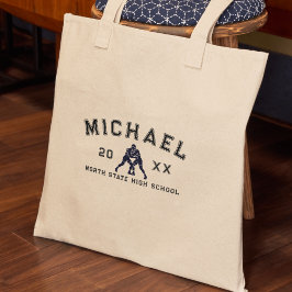 Bolsa Tote Varsity Letter Sports Graduation Custom Athlete