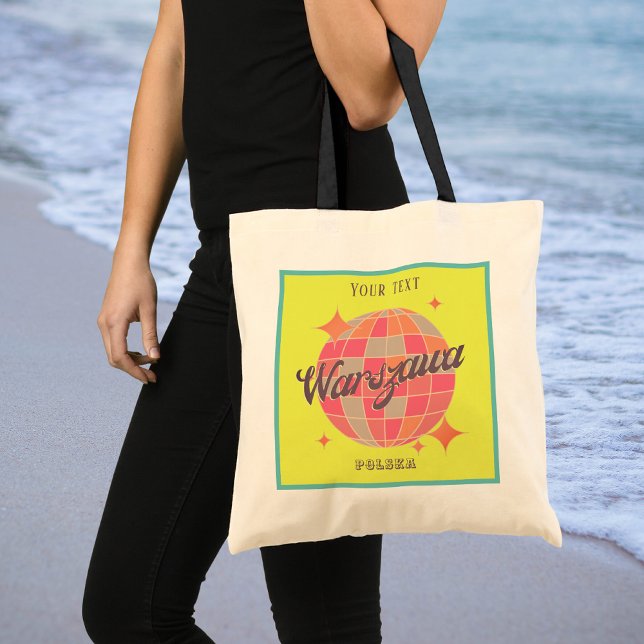 Bolsa Tote Varsóvia polska Polônia souvenir moda (Criador carregado)