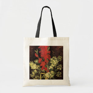 Bolsa Tote Vase com Gladioli, Cravos por Vincent van Gogh