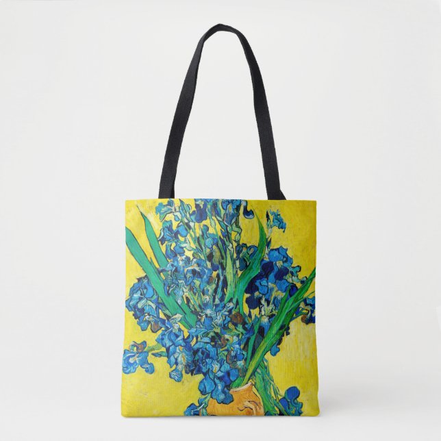 Bolsa Tote Vase com irlandeses, Van Gogh (Frente)