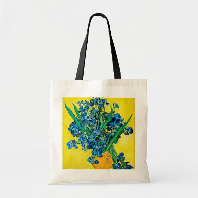 Bolsa Tote Vase com irlandeses, Van Gogh (Frente)