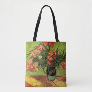Bolsa Tote Vase com Oleanders e Livros de Vincent van Gogh