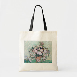 Bolsa Tote Vase com Rosas Rosa, Van Gogh