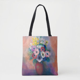 Bolsa Tote Vase D’anémones   Odilon Redon