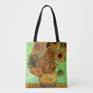 Bolsa Tote Vaso com Doze Girassóis por Vincent van Gogh