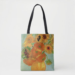 Bolsa Tote Vaso com Doze Girassóis por Vincent van Gogh