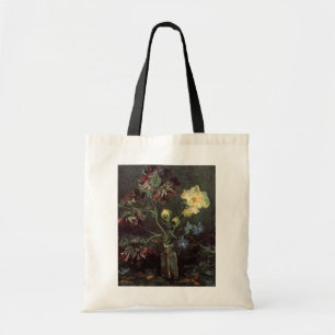 Bolsa Tote Vaso com Myosotis e Peónias por Vincent van Gogh