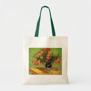 Bolsa Tote Vaso com Oleandros e Livros por Vincent van Gogh
