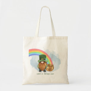 Bolsa Tote Vaso de Ouro do Gnomo Fofo Dia de São Patrício Per