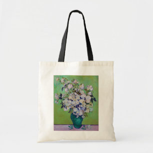 Bolsa Tote Vaso de Rosas, Vincent van Gogh