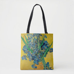 Bolsa Tote Vaso Van Gogh com Íris Impressionismo Clássico