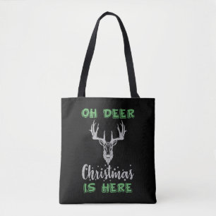 Bolsa Tote veado de natal cercador