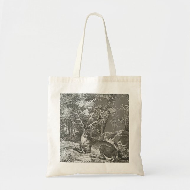 Bolsa Tote Veado na floresta (Frente)