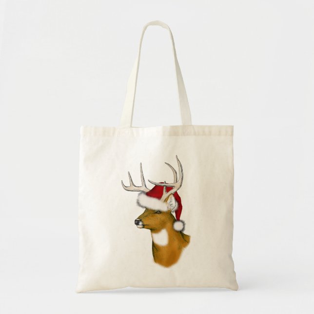 Bolsa Tote veado papai noel (Frente)