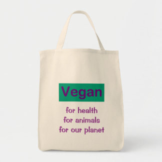 Bolsa Tote Vegan: Para a saúde, os animais & o planeta