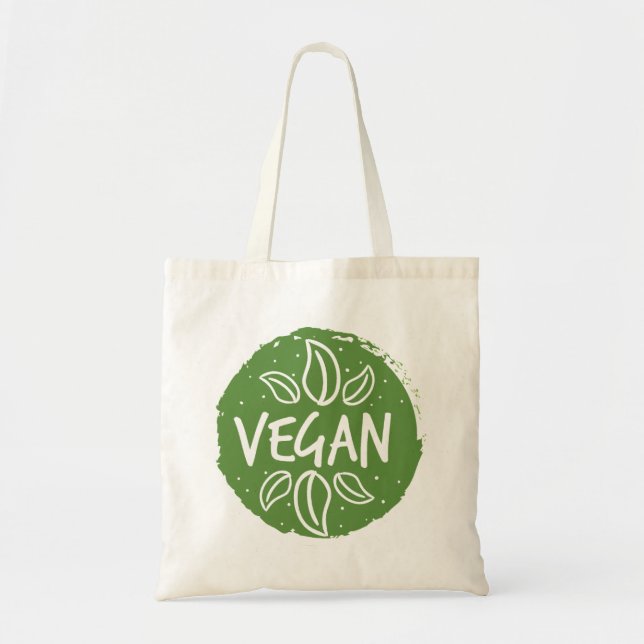 Bolsa Tote Vegan - verde escuro (Frente)