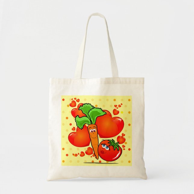 Bolsa Tote Vegetais apaixonados, saco (Frente)