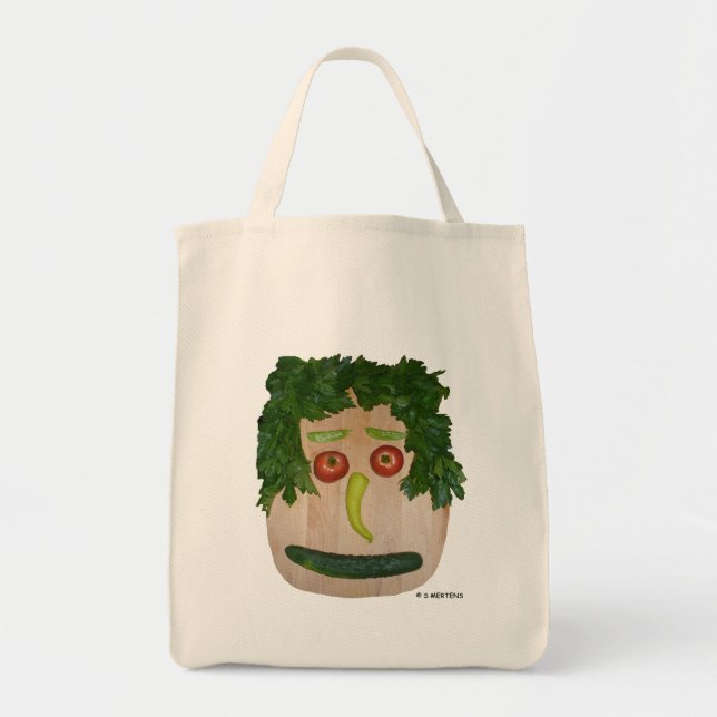 Bolsa Tote Veggie Face (Frente)