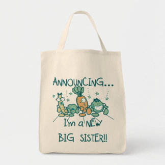 Bolsa Tote Veggies Engraçados Nova Irmã