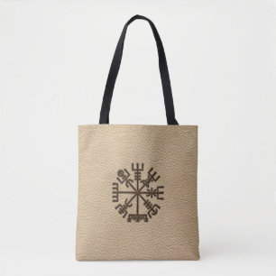 Bolsa Tote Vegvisir. O compasso mágico de Viking da navegaç