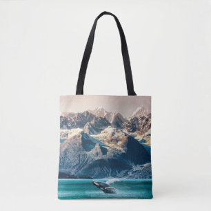Bolsa Tote Veiculação de baleias do Alaska: excursão de barco