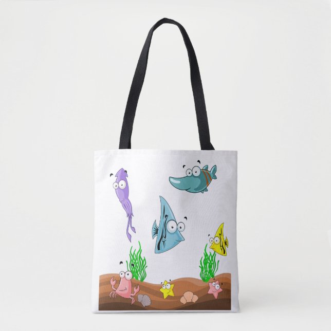 BOLSA TOTE VEJA O QUE ESTÁ NO MAR (Frente)