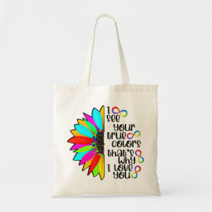 Bolsa Tote Vejo Sua Verdadeira Cor Infinita Neuromergulhadore