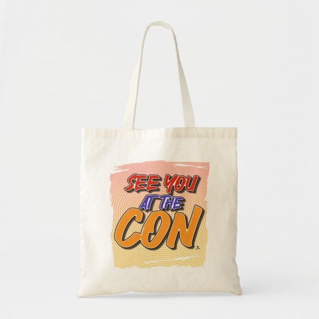 Bolsa Tote Vejo Você No Slogan De Cartoon Da Con Quic (Frente)