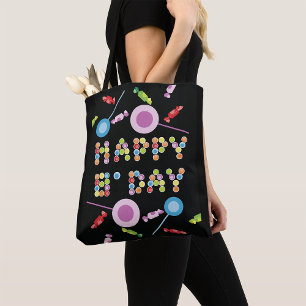 Bolsa Tote Velas de saudação de aniversário