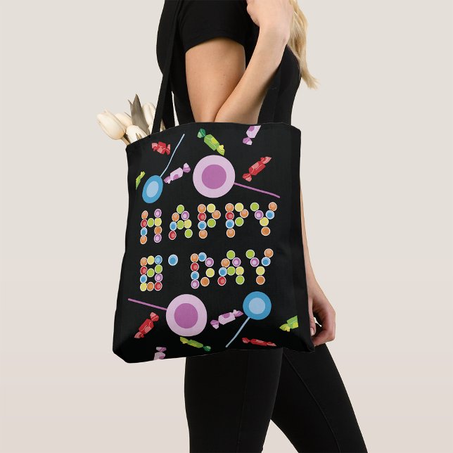 Bolsa Tote Velas de saudação de aniversário (Criador carregado)