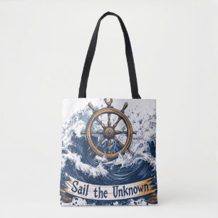 Bolsa Tote "Velejar o Desconhecido" - Design de inspiração ná