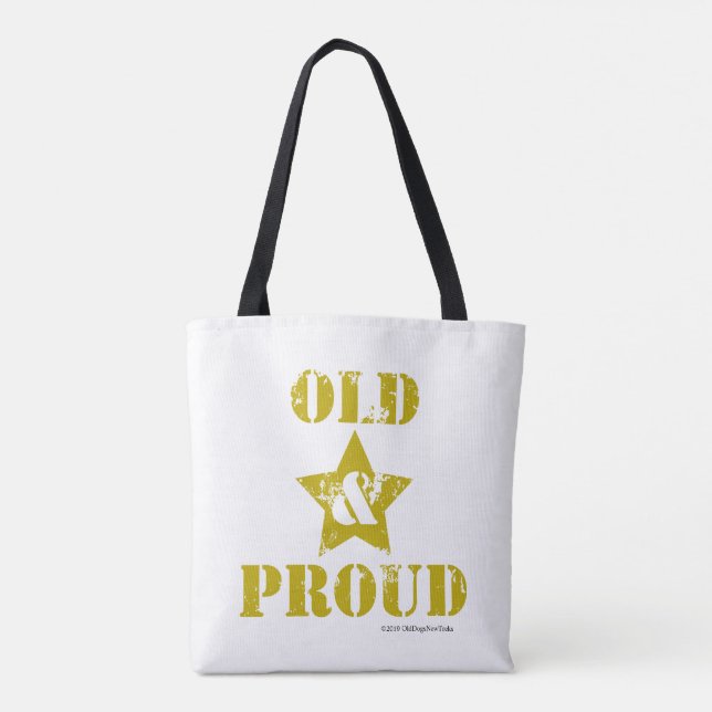 Bolsa Tote Velho e Orgulhoso! (Verso)
