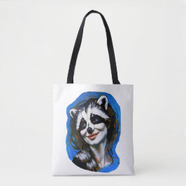 Bolsa Tote "Velka Teyani" Whispering Raccoon Trickster