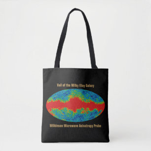 Bolsa Tote Velo da Galáxia Via Láctea sobre o Universo WMAP