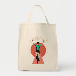 Bolsa Tote Vencedor Ciclista Estilo Retro Liberdade