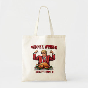 Bolsa Tote Vencedor da Turquia Janta Trump Ação de Graças