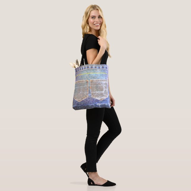 Bolsa Tote Vendredi 'Faded Jeans Look (No(a) Modelo)