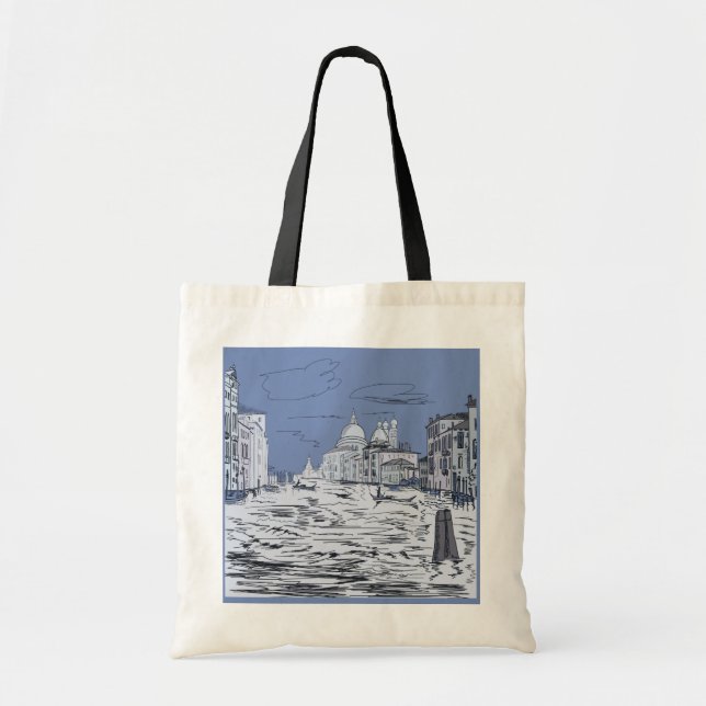 Bolsa Tote Veneza. Cidade na água (Frente)