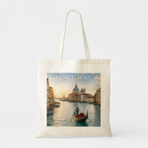 Bolsa Tote Veneza Itália Grande Canal Gôndola Pôr do Sol